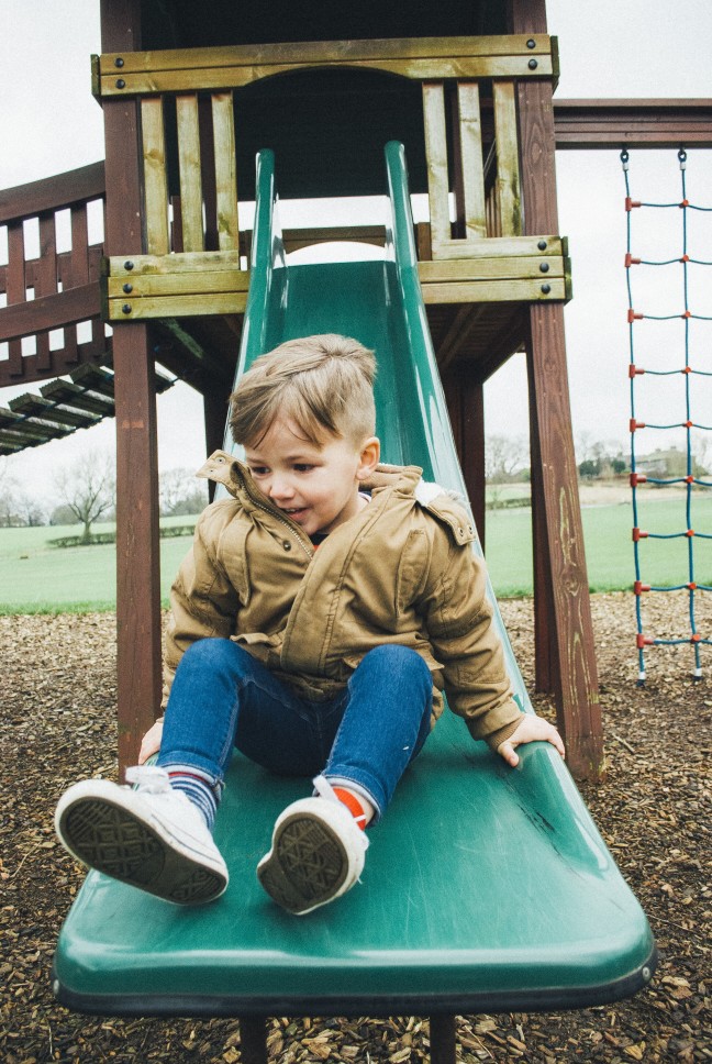 Child on slide