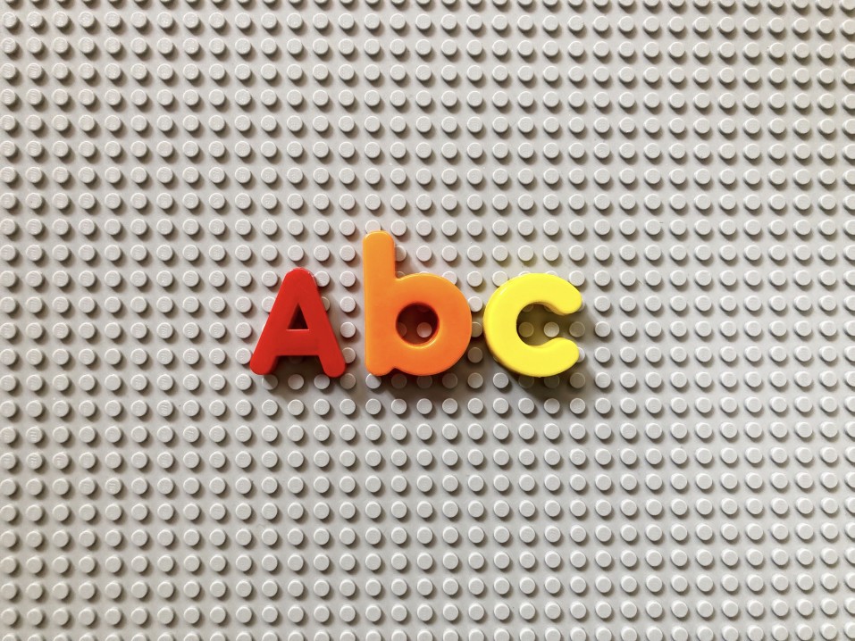 ABC on a lego board