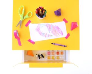 Kid's arts and crafts table
